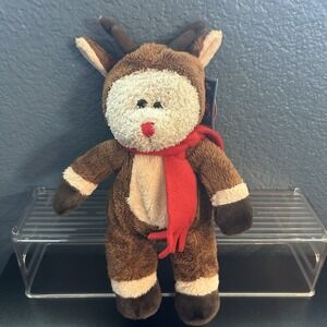 Vtg. 2003 Starbucks Bearista Bear Rudolph The Red Nosed Reindeer 28th Ed. NWT